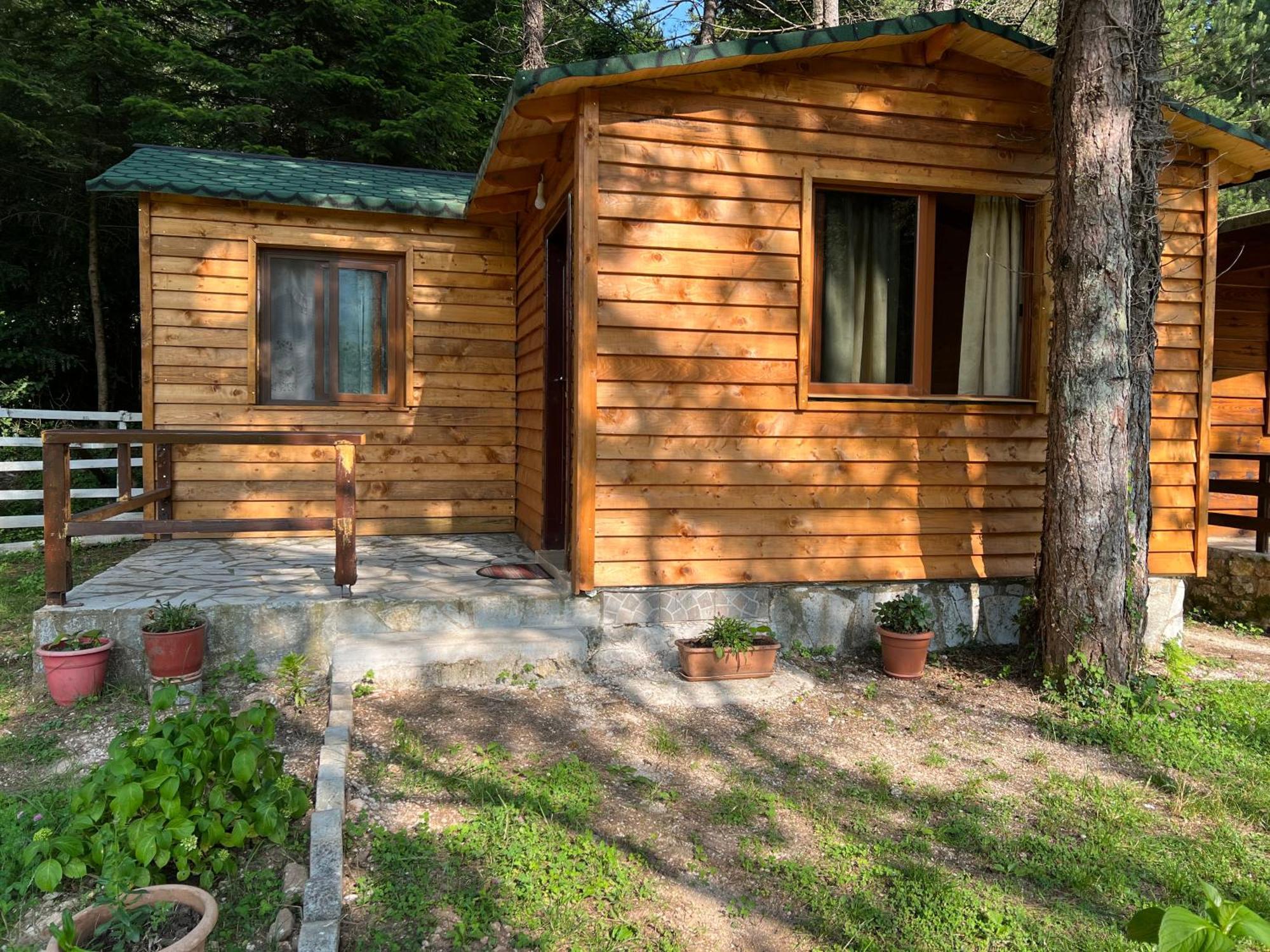 Bujtina Uji I Panjes, Log Cabins Dukat エクステリア 写真